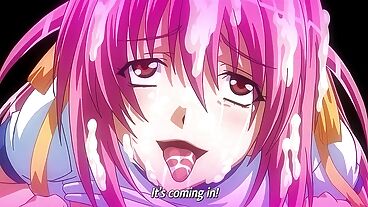 在动漫色情片中，动漫荡妇在轮奸中做爱并被奸淫